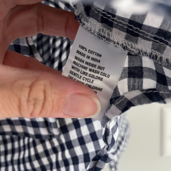 Crown & Ivy Black and White Checkered Button Down Shirt - Picture 3 of 5